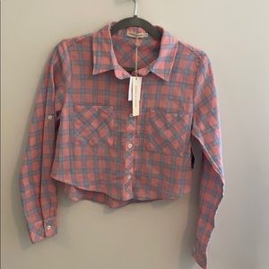 Cropped Flannel shirt